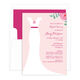Pink Wedding Dress Invitations Image 1 of 3
